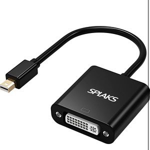 Mini DP to DVI, Male to Female Cable Adapter Converter DVI-I Dual Link